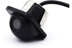 ONPRO Car Auto 20 mm taladro HD CCD Cámara de respaldo de visión trasera 170 grados ángulo de visión - Imagen espejada con líneas guía - Montaje empotrado