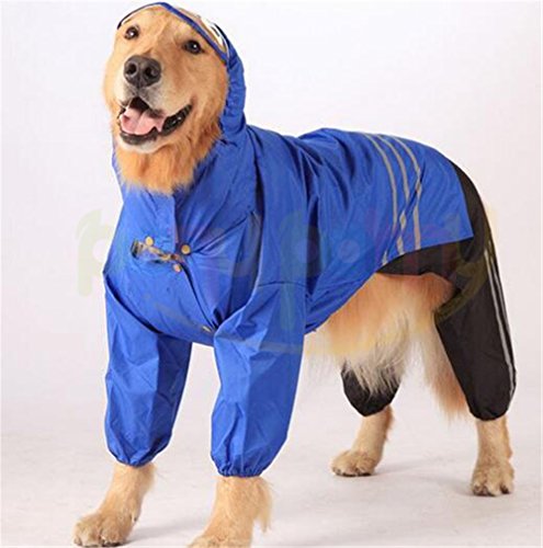 Upgarde-Pet-Raincoat-Pet-Dog-Puppy-Waterproof-Raincoat-hat-Top-Jacket-Pants-for-Medium-to-Large-Dogs-Dog-Waterproof-Jacket-with-Cap-Rain-Slicker-Rain-Poncho-for-Golden-Retriever-Labrador-Retriever-Sch