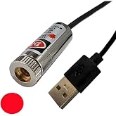 Usb Kablolu 5mW 650nm Nokta &Ccedil;izgi Lazer Mod&uuml;l 1 Metre Kablo Lens ile Odak Ayarlı 12mm &Ccedil;ap DVM.101.549