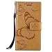 Produktbild DENDICO Sony Xperia Z3 Compact Hülle, PU Leder Handyhülle mit Standfunktion und Kartenfach, Magnetverschluss Flip Brieftasche Etui TPU Schutzhülle für Sony Xperia Z3 Compact - Jaune
