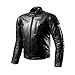 Produktbild SHIMA HUNTER BLACK, Herren Leder Motorradjacken Rückenprotektor Vintage Retro Sommer (S-XXL), Schwarz, XL