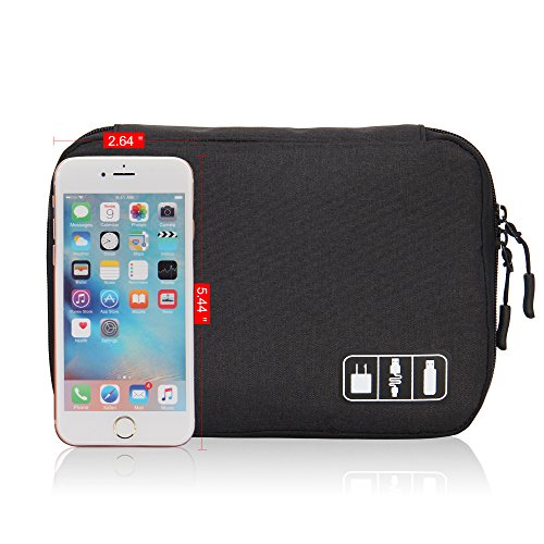 Veevan Tragbare Universal Elektronikzubehör-Reisekasten Organizer für Handys Power-Banks USB-Kabel - 2