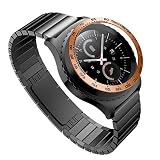 xue binghualoll Smart Watch Armband Zubehör,Uhrenarmband,Armband,Strap Weave,Für Samsung Gear s2 Classic Skala Uhr Ring klebstoff Abdeckung Anti Scratch Metal