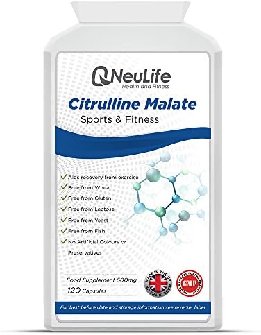 Citrulline Malate 500mg - 120 Capsules - by Neulife Health and Fitness