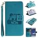 Produktbild Hülle für Redmi Note 3, Redmi Note 3 Hülle / Handyhülle / Schutzhülle / Ledertasche / Tasche / Case / Cover / Flip Brieftasche, Anlike Geprägte Panda für Xiaomi Redmi Note 3 (5.5 Zoll) Bookstyle Kartenfach Standfunktion Handytasche mit Abnehmbar Handy Lanyard für [Xiaomi Redmi Note 3 (5.5 Zoll)] - blau