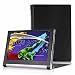 Produktbild Lenovo Yoga Tablet 2 (10,1 Zoll FHD IPS) Hülle, EasyAcc Case Cover Tasche Etui - Folio Kunstleder Schutzhülle mit Auto Sleep / Wake (geeignet für Lenovo Yoga 2-10 25,7 cm Tablet (Android und Windows Version), Schwarz