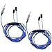 Produktbild MagiDeal 2 Stk. Ersatz MMCX Audio Kabel 3.5mm Stecker DIY Kopfhörer Verlängerungs Schnur für Shure se215 / se425 -Blau
