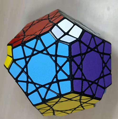 Preisvergleich Produktbild VIWIV Fünf Seiten Dodekaeder Zauberwürfel Magic Speed Cube Pyraminx Megaminx Speedcube Puzzle Würfel Carbon Faser Aufkleber