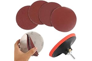 Keyohome 12 Piece 5" Grinding Wheel Set for Drill Rotary Tools with Sanding Pad and Shank