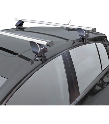Barres De Toit Transversales Pour Renault Twingo II (2007-2013) - Acier, Capacité 50 Kg - Pour Porte-vélos, Coffre