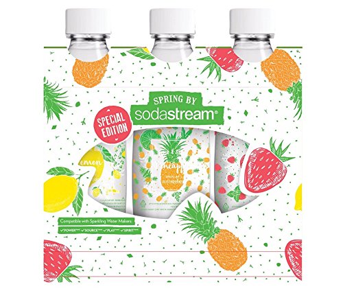 Original SodaStream 1 Liter x 3 Pack Source Flaschen Limitierte Auflage 2017
