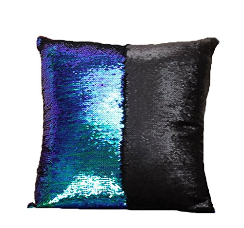 Sinotop Luxus Doppel Farbe Glitter Pailletten Kissenbezug Startseite Schlafzimmer Sofakissen Kissenabdeckung (style 5) - 2