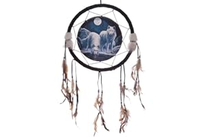 Puckator DCPA02U Lisa Parker Warriors of Winter Wolf Dreamcatcher 33cm