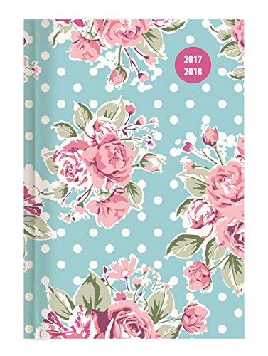 Preisvergleich Produktbild Collegetimer Roses 2017 / 2018 - Schülerkalender A5 - Day By Day - 352 Seiten