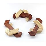 Joyeee® Denksportaufgaben aus Holz Gehirnjogging Puzzle Entwirrung Puzzles – #28 - 2