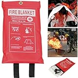 Trading Innovation New Quick Release Fire Blanket - Large, 3 x 3 ft., Safety Blanket for Home, Office, Warehouse | Emergency Supplies