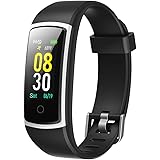 YAMAY Fitness Armband mit Blutdruckmessung,Smartwatch Fitness Tracker mit Pulsmesser Wasserdicht IP68 Fitness Uhr Blutdruck Messgeräte Pulsuhr Schrittzähler Uhr für Damen Herren Anruf SMS SNS Beachten