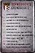 Produktbild Tin Sign Blechschild 20x30 cm Schwäbisches Grundgesetz Haus deutsch Porsche Mercedes Spätzle Fun Spruch Bar Schild