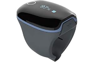 GIMA Viatom - Pulsioxímetro monitorización continua, para monitorizar la frecuencia cardíaca, saturación de oxígeno e índice de perfusión, para adultos, 35067