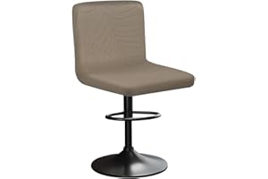 HuaLiSiJi Funda para Taburete de Bar con Respaldo Funda Terciopelo Sillas con Patrón de Hojas, Funda de Silla Taburete de Barra Fundas Elásticas para Sillas para Sillas ﻿ (1, Kaqi)