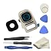 Produktbild EWPARTS for Samsung galaxy S7 / S7 edge Kamera Objektiv Abdeckung Ringe Glas + Aufklebers + Werkzeuge + Reinigungstuch , S7 Edge Hintere Camera Glas (Gold)