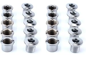 Neuocean Juego de 10 tornillos para cadena de bicicleta, pernos y tuercas de disco de ciclismo para bicicleta de carretera, bicicleta de montaña, BMX MTB