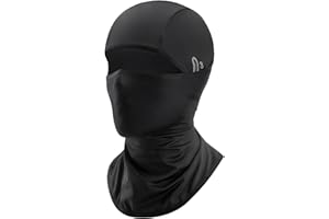 unillea Sturmhaube Motorrad, Balaclava Coupe-Vent, Sturmhaube d'été Respirante, Masque de Moto pour Hommes, Bonnet de Vélo sous Casque, Masque de Protection pour Activités Extérieures