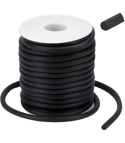 Cordon élastique Rond Noir 1mm - 75 Pieds (22,8m) - Pour Fabrication De Bijoux Et Perles