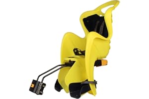 B BELLELLI Mr. Fox - Asiento Posterior de Bicicleta - para niños de hasta 22 kg, de 3 a 8 años - Se Fija al Cuadro - Reclinable