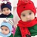 WMA Red Baby Cap Toddler Cute Ladybug Hat And Scarf Set 8 Months-3 Years Hot