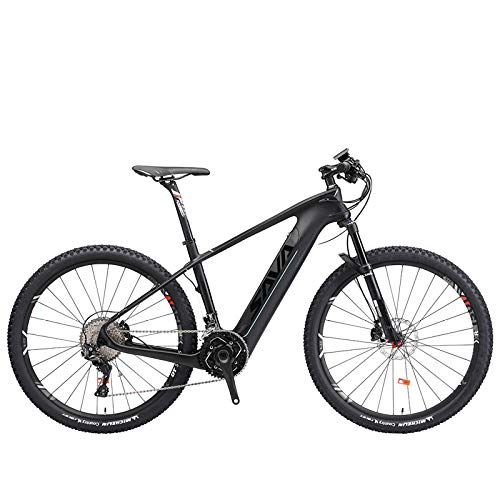 SAVADECK Knight9.0 Bicicleta de Carbono e-Bici eléctrica Bicicleta de montaña Pedalec-Asistencia MTB...