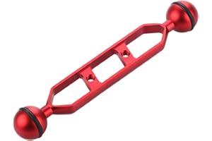 rongweiwang Plongée sous-Marine de lumière à Double Balle Bras articulé Double roulement à Billes Bras lumière en Alliage d'aluminium Photographie sous-Marine Caméra Accessoires