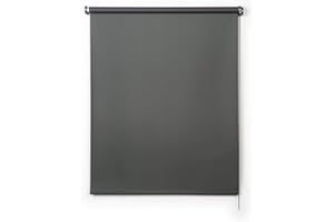 Estores enrollables Opacos Estor Opaco Blackout con Tejido de poliéster. Persiana Opaca Que aporta Oscuridad. Cortinas Opacas para Dormitorio STORESDECO | Gris Verde 140 x 250 cm