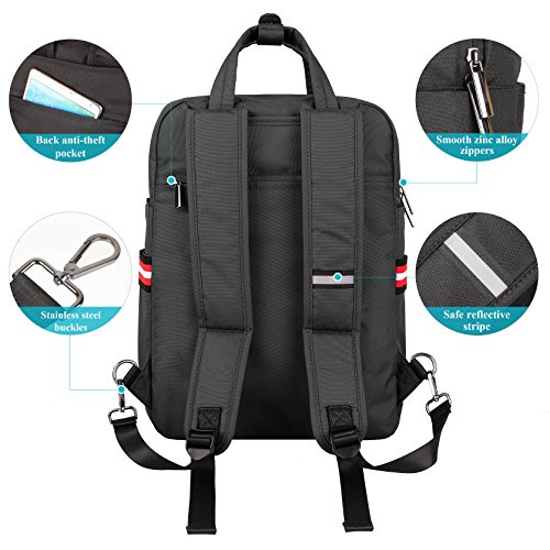 PRASACCO Rucksack Backpack Notebookrucksack f  r 15 6 zoll Schultertasche Handgep  ck wasserabweisend Daypack Umh  ngetasche Unisex Studenten f  r Bus