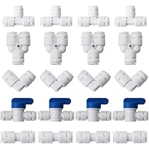 Connettori Rapidi Per Filtro Acqua 2 Pezzi - 5/8" Femmina A 3/8", Per Osmosi Inversa, Frigoriferi - Foto 9