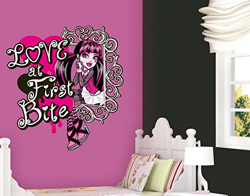 Preisvergleich Produktbild Klebefieber Wandtattoo Monster High Love at first Bite B x H: 40cm x 43cm