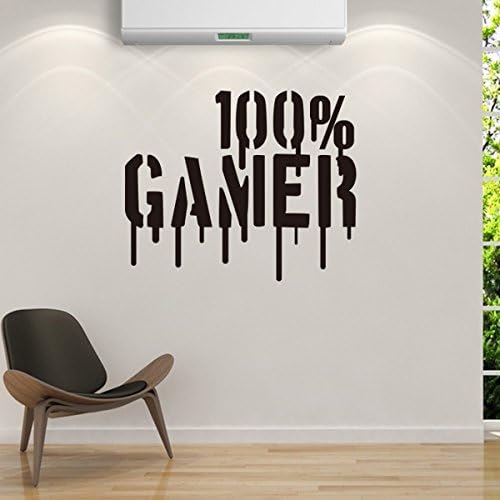 YIHOPAINTI Gamer Inspirational Wall Decals Stickers Quotes for Kids Room Living Room Office Kitchen Bedroom Home Decor