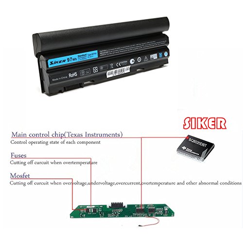 SIKER® Neuer Laptop 9cell Akku für Dell Latitude E5430 / E5530 / E6430 / E6430 ATG / E6530 Laptops. Kompatible Teilenummern: 2P2MJ, 312-1325, 312-1165, M5Y0X, PRV1Y - 2