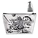 Produktbild Tragbare Shell Makeup Bag Clutch Abstrakte Geometrie Print Reise Aufbewahrungstasche Telefon Geldbörse