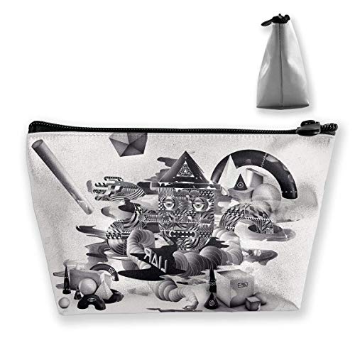 Preisvergleich Produktbild Tragbare Shell Makeup Bag Clutch Abstrakte Geometrie Print Reise Aufbewahrungstasche Telefon Geldbörse