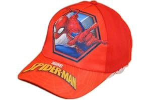 CHUANGOU LUOXIAQIFEI Cappello da Baseball Unisex per Bambini Spider Man Cappello da Baseball per Bambini, per Sport Hip Pop 48-52 cm, Rosso, Taglia unica