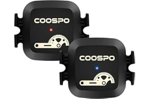 COOSPO Sensor de Velocidad/Cadencia para Ciclismo y Bicicleta con Doble Módulo Bluetooth 4.0 Ant+ para la Computadora de la Bici teléfono Inteligente