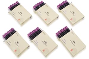 CZXWYST 30pcs JINHAO Ink Cartridges Fountain Pen Refills for JINHAO and Baoer Pen Standard Size (Bluish Violet)