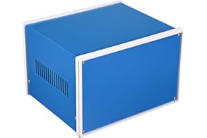 UXCELL Sourcingmap Metal Blue Project Junction Box Enclosure Case 210 x 180 x 140mm/8.27 x 7.09 x 5.51inch