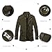 Winmate new men military Wool Slim Fit Jacket Coat Zip driver button casual jacket Aremy Green XXXL Size