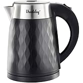 Vandelay (UK) VK900 Electric Kettle (1.8L) - Double Wall, Cool Touch Kettle with Dry-Boil Protection (Black)