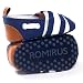 For 0-12 Month,Clode® Baby Boys Toddler Soft Sole Strip Shoes Infant Boy Girl Toddler First Walker Shoes (UK:2(6~12Months), Blue)