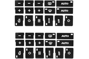 BYNYXI A/C, 2 adesivi per climatizzatore auto, per A4 B6 B7 2000 – 2004, per strisce interne dell'auto, autoadesive, per restaurare comandi