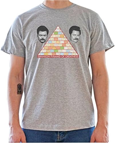 Dream Drunk Ron Swanson Pyramid of Greatness Mens T-Shirt