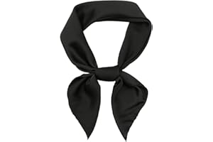 RIIQIICHY Seidentuch Damen Bandana Kopftuch Sommer Schals & Tücher Haarschal Halstücher Quadrates 70x70cm